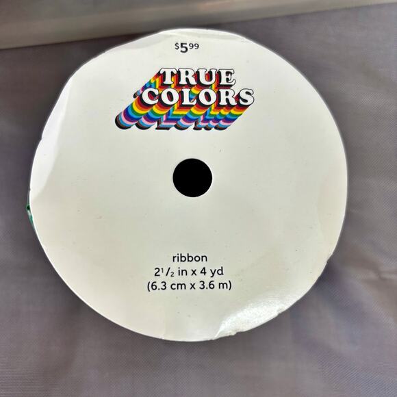 LGBTQ+ Pride Ribbon Crafting Lot Rainbow Pattern Satin Wired 2.5" x 4 yd 17 Roll - Picture 4 of 4